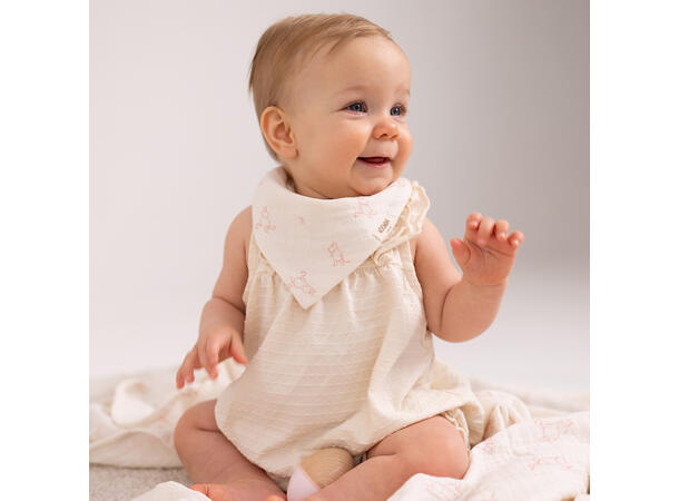 Mummi - Bandana smekke rosa 2pk