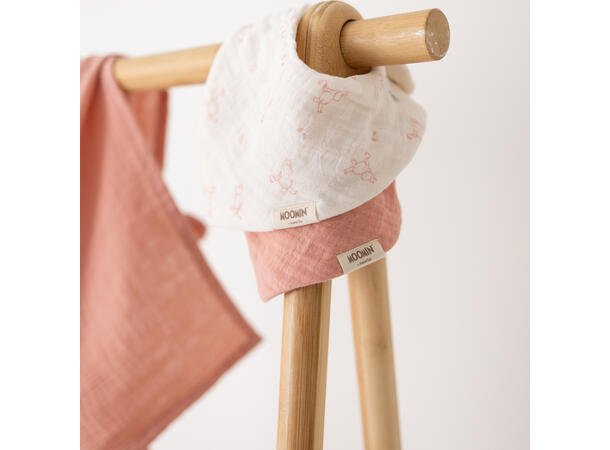 Mummi - Bandana smekke rosa 2pk