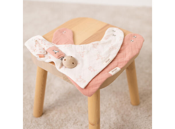 Mummi - Bandana smekke rosa 2pk