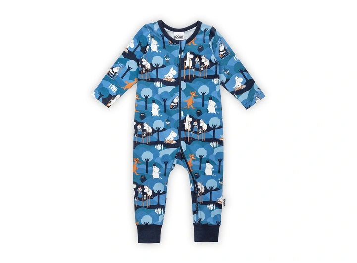 Mummi Pyjamas - Eventyr Blå 86 Babyklær fra Mummi 