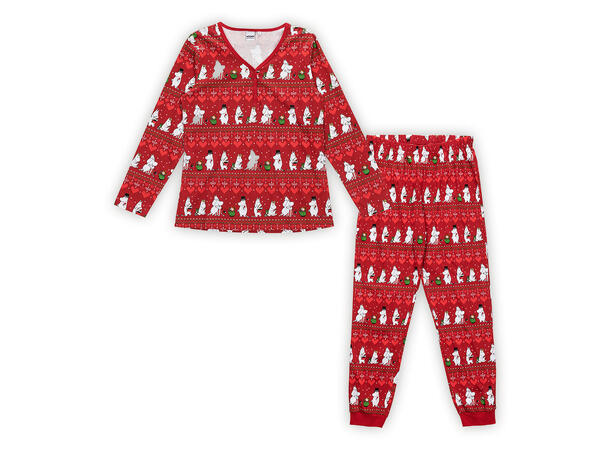 Mummi Pyjamas - Vinterhjerte Rød Voksenklær fra Mummi