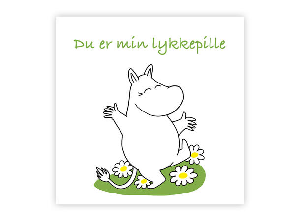 Mummi dobbeltkort - Du er min lykkepille 12 cm Mummi 