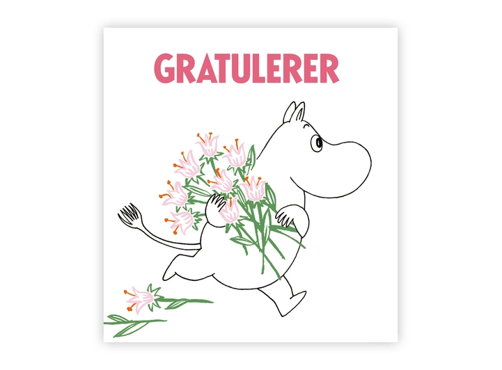 Mummi dobbeltkort - Gratulerer 7,5 cm Mummi 