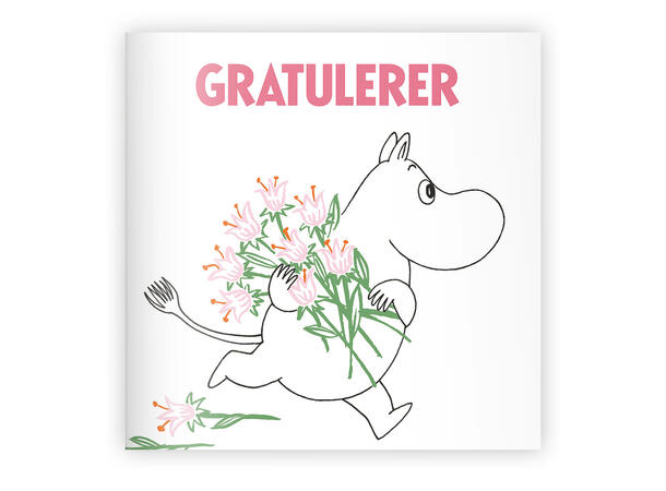 Mummi dobbeltkort - Gratulerer 7,5 cm Mummi