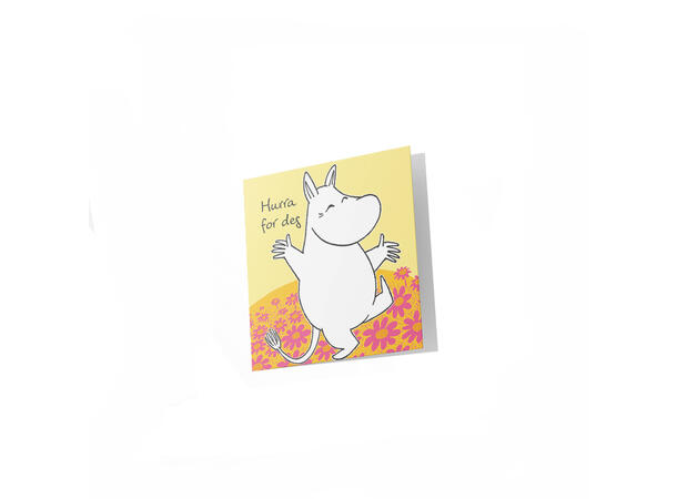 Mummi dobbeltkort - Hurra for deg 7,5 cm Mummi