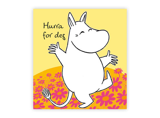 Mummi dobbeltkort - Hurra for deg 7,5 cm Mummi 
