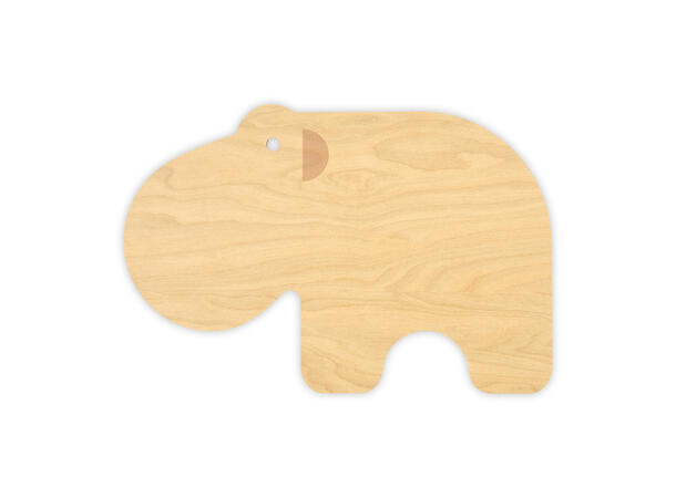 Muurla Skjærebrett - Flodhest 31 x 21 cm