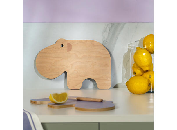 Muurla Skjærebrett - Flodhest 31 x 21 cm