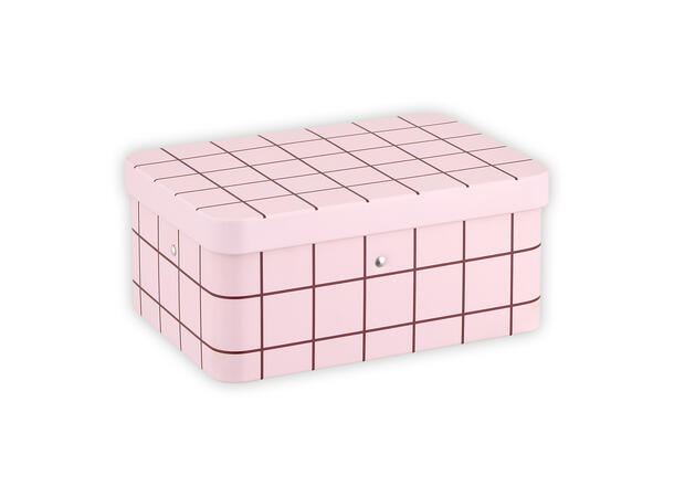 Muurla Teboks - Checks & Stripes Rosa/brun 