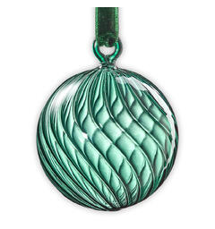 Muurla glasskule - Blågrønn 6cm