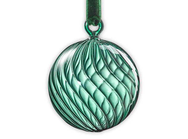 Muurla glasskule - Blågrønn 6cm