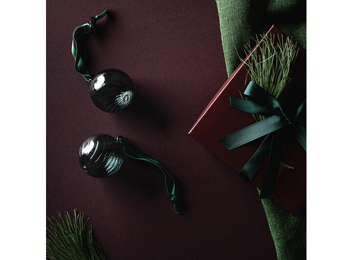 Muurla glasskule - Blågrønn 6cm 