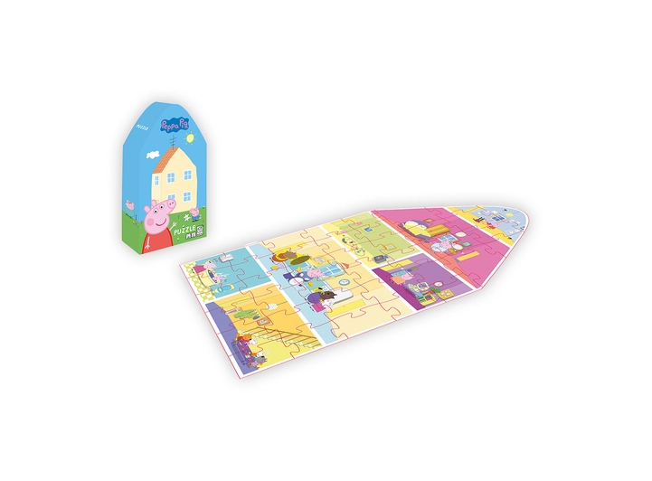 Peppa Gris Puslespill - Huset 3 + 
