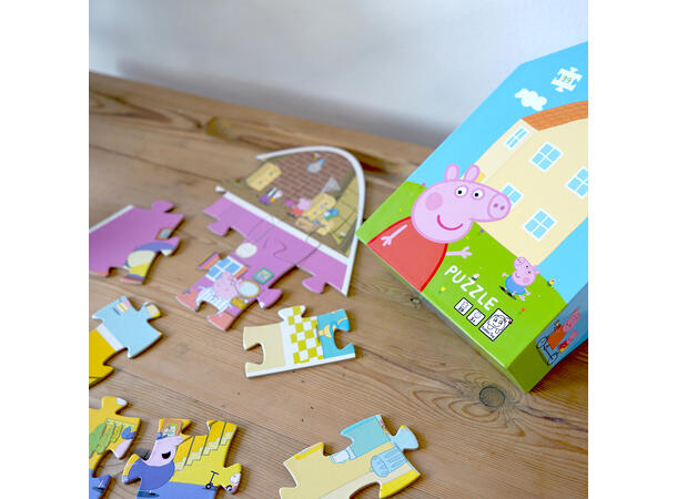 Peppa Gris Puslespill - Huset 3 + 
