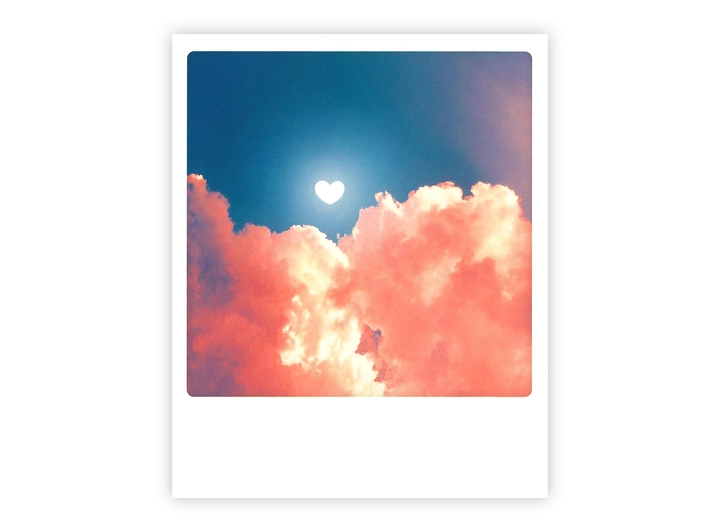 Pickmotion postkort - Rosa sky Pickmotion - Postkort 