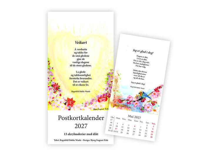 Postkortkalender 2027 RBW Kalender 2027 