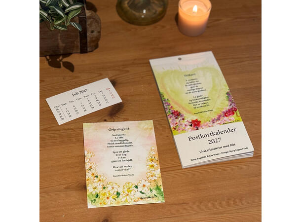 Postkortkalender 2027 RBW Kalender 2027 