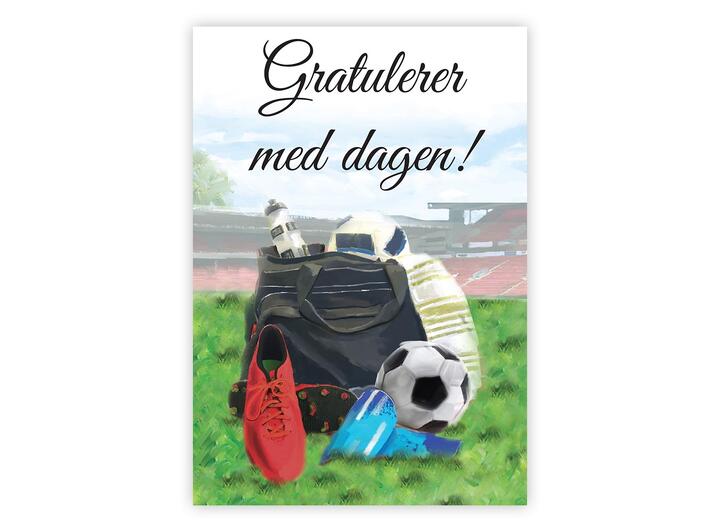 Dobbelt gratulasjonskort Gratulerer med A6 dobbelt kort 