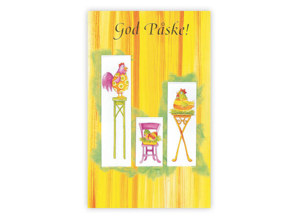 Dobbelt påskekort God påske A6 dobbelt kort - Inspirasjon Forlag AS