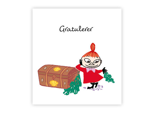 Mummi dobbeltkort - Gratulerer 7,5 cm Mummi 