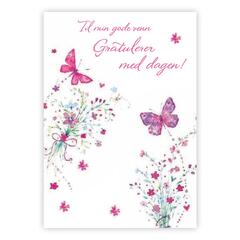 Dobbelt gratulasjonskort  Til min gode A6 dobbelt kort