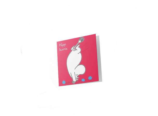 Mummi dobbeltkort - Hipp hurra 7,5 cm Mummi