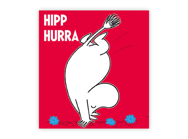 Mummi dobbeltkort - Hipp hurra 7,5 cm Mummi 