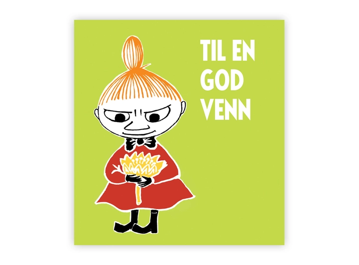 Mummi dobbeltkort - Til en god venn 7,5 cm Mummi 