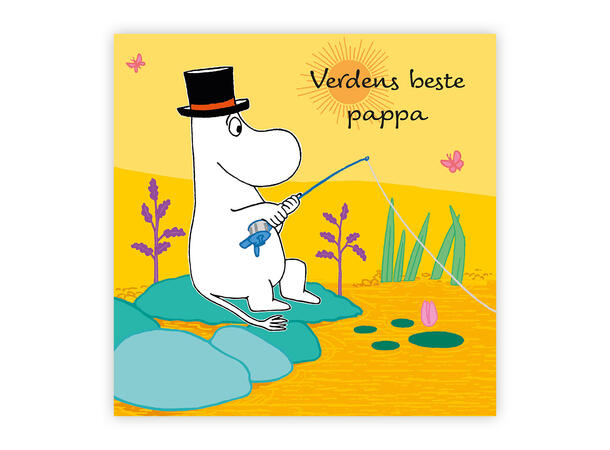 Mummi dobbeltkort - Verdens beste pappa 12 cm Mummi 