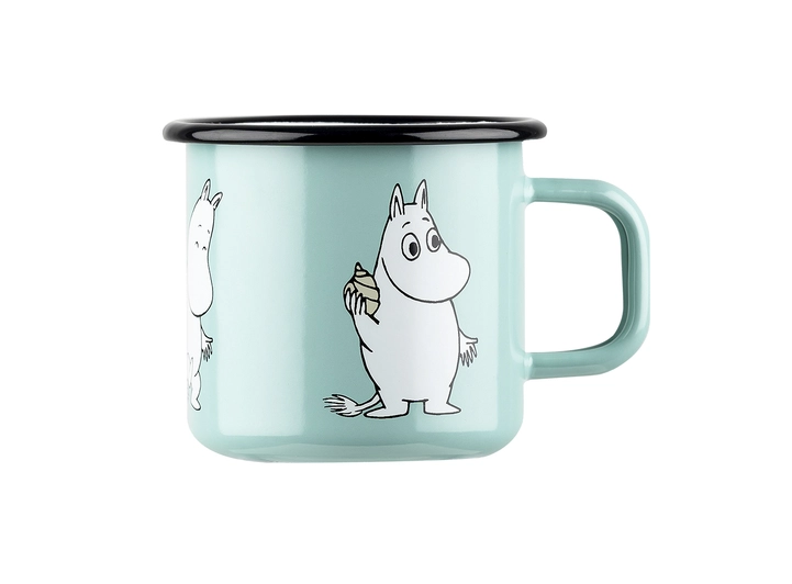 Mummikopp Emalje - Mummitrollet 3,7 dl Mint Retro 