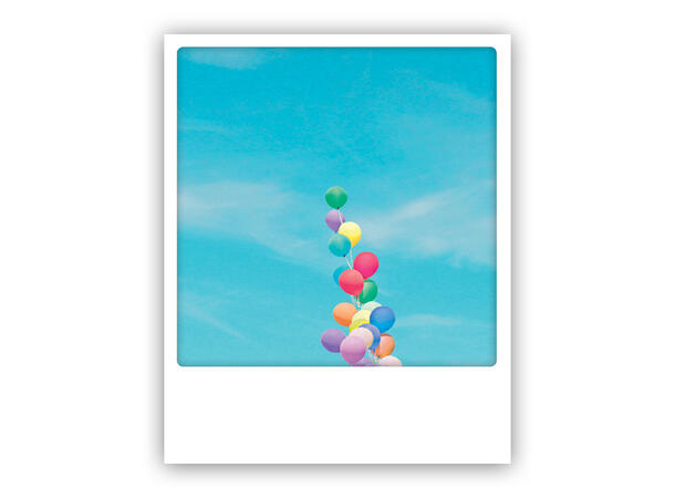Pickmotion postkort - Pastell balloons Pickmotion - Postkort