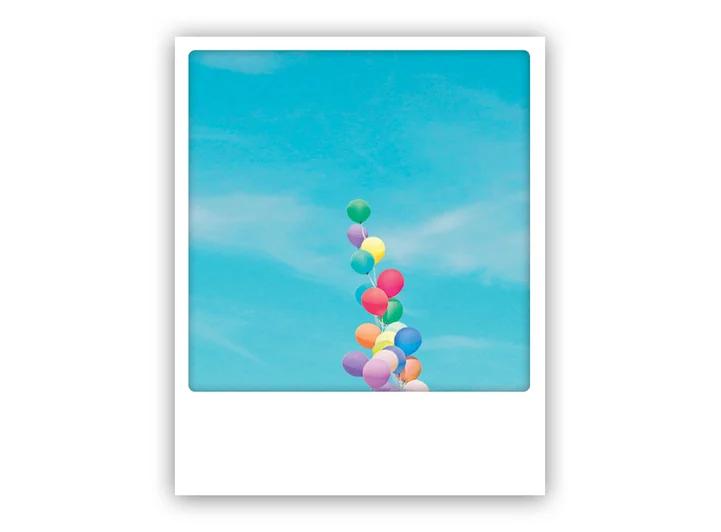 Pickmotion postkort - Pastell balloons Pickmotion - Postkort 