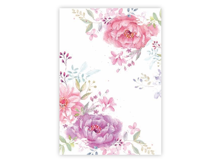 Postkort med blomster A6 postkort 