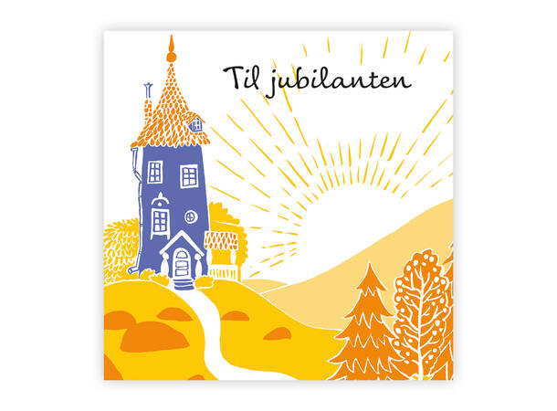Mummi dobbeltkort - Til Jubilanten 7,5 cm Mummi 