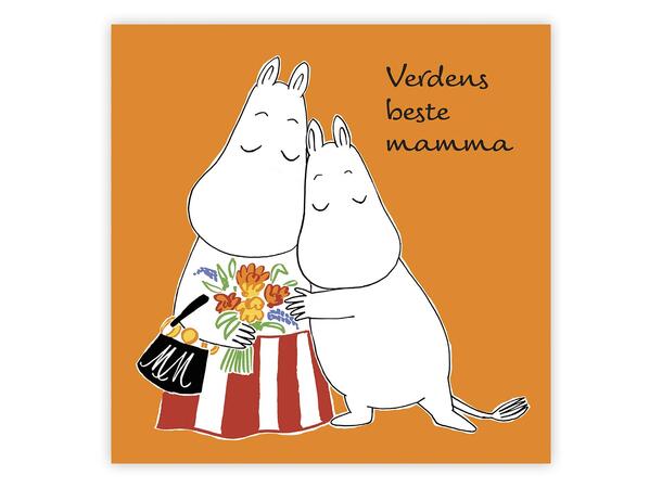 Mummi dobbeltkort - Verdens beste mamma 12 cm Mummi 