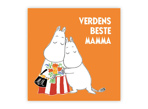 Mummi dobbeltkort - Verdens beste mamma 12 cm Mummi 