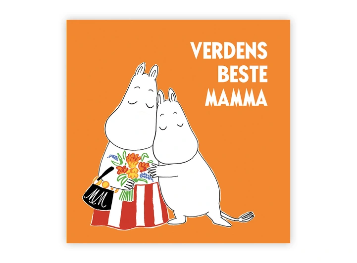 Mummi dobbeltkort - Verdens beste mamma 12 cm Mummi 