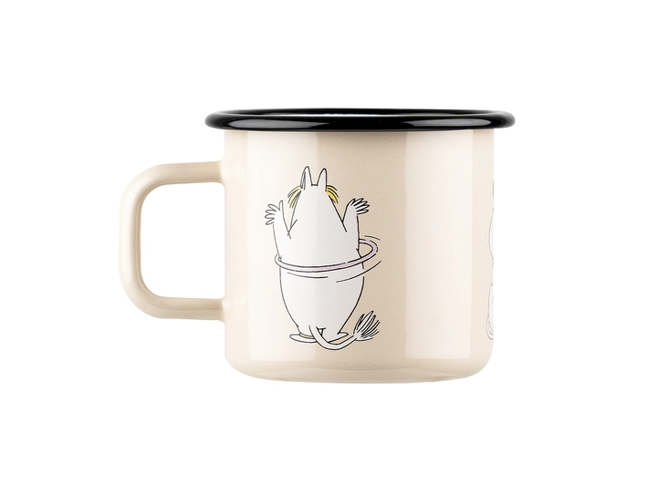 Mummikopp Emalje - Snorkfrøken 3,7 dl Beige Retro 