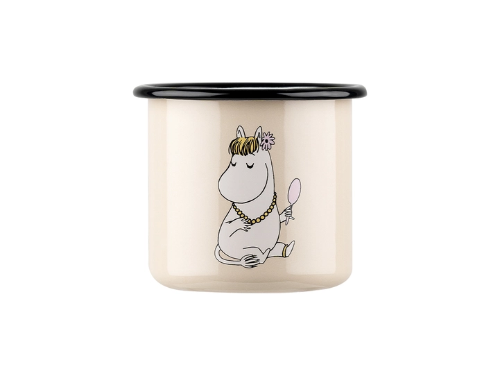 Mummikopp Emalje - Snorkfrøken 3,7 dl Beige Retro 