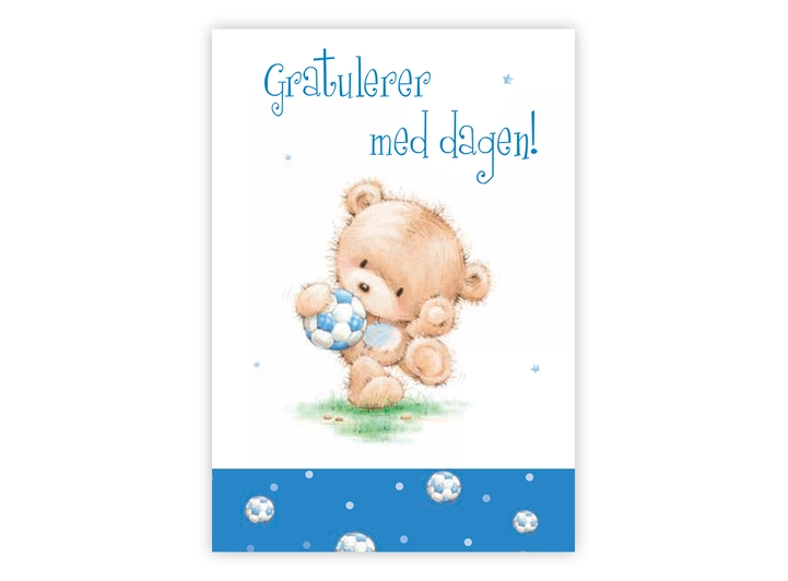 Postkort Gratulerer med dagen A6 postkort 