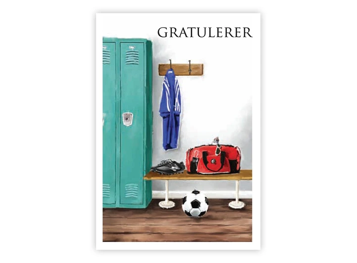 Dobbelt gratulasjonskort Gratulerer A6 dobbelt kort 