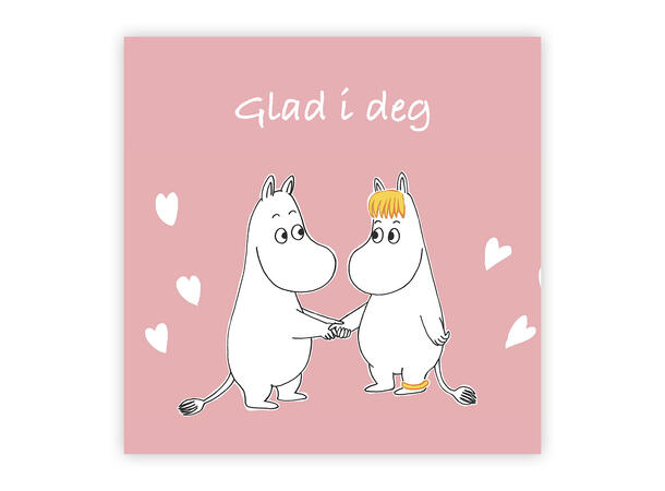 Mummi dobbeltkort - Glad i deg 12 cm Mummi 