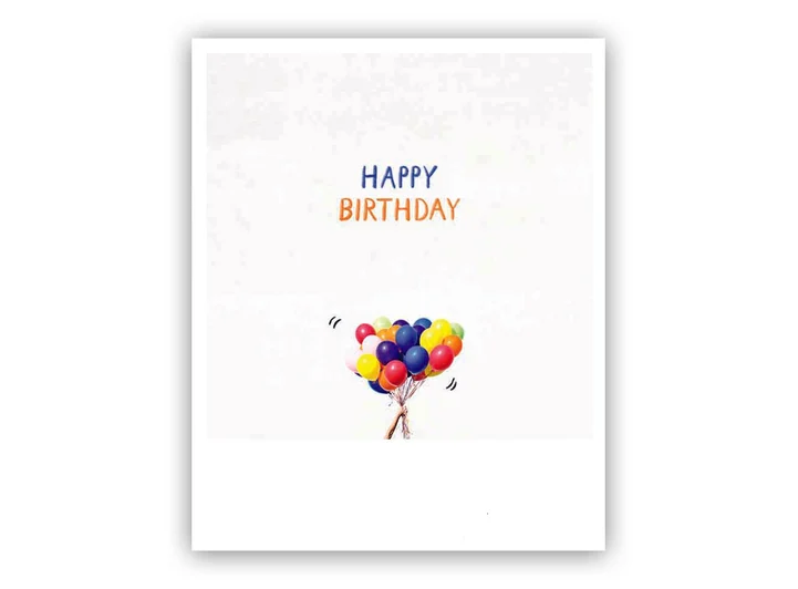 Pickmotion postkort - Happy birthaday Pickmotion - Postkort 