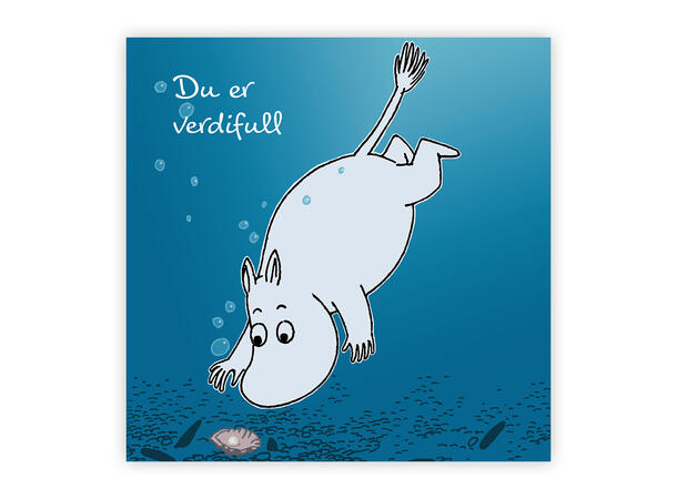 Mummi dobbeltkort - Du er verdifull 12 cm Mummi 
