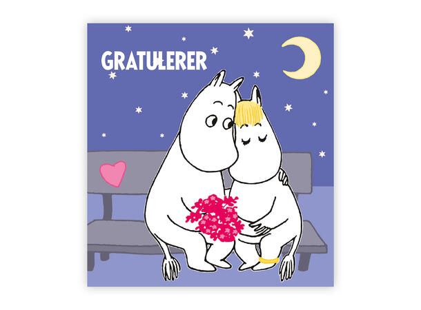 Mummi dobbeltkort - Gratulerer 7,5 cm Mummi 
