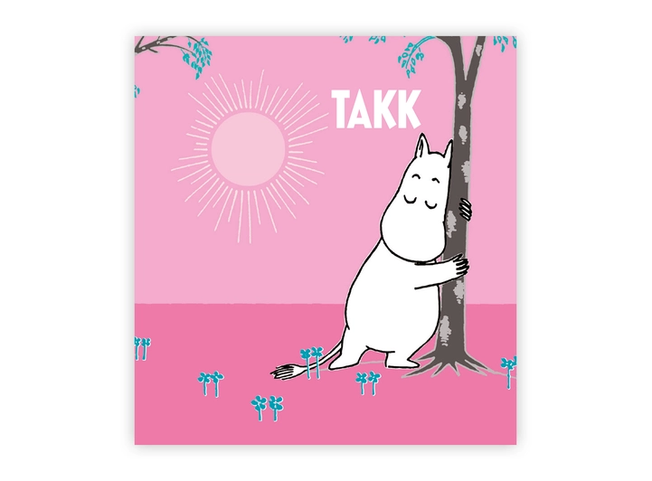 Mummi dobbeltkort - Takk 7,5 cm Mummi 