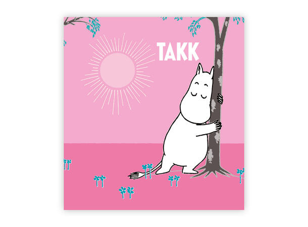 Mummi dobbeltkort - Takk 7,5 cm Mummi 