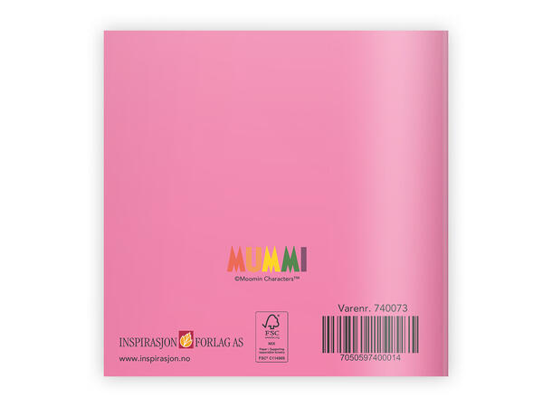 Mummi dobbeltkort - Takk 7,5 cm Mummi