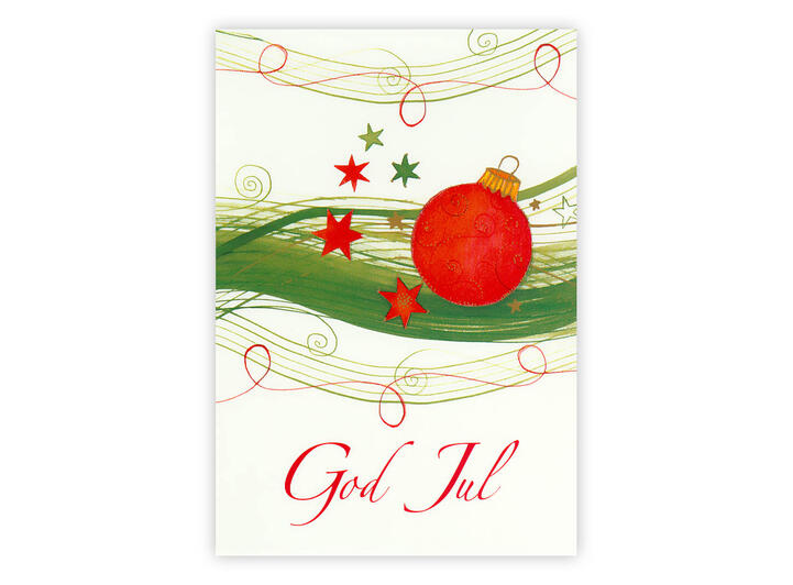 Postkort God Jul A6 Postkort 
