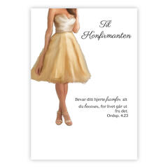 Dobbelt konfirmasjonskort Bevar ditt A6 dobbelt kort